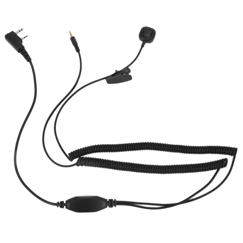 Hot Sale4x V3 V6 V8 V1098a V5s Bluetooth Helmet Headset Special Connecting Cable For Kenwood Baofeng UV-5R UV-82 GT-3