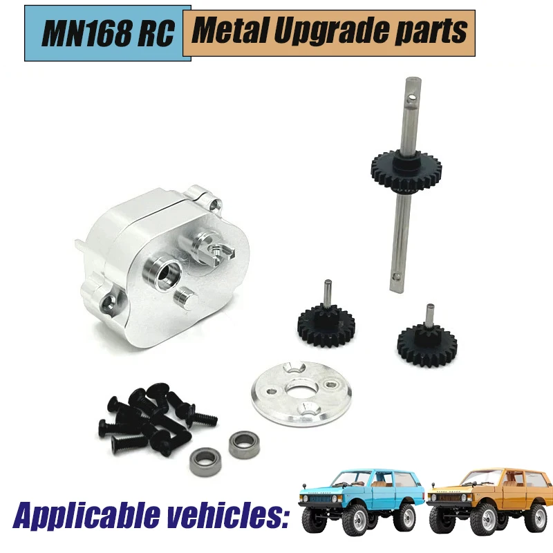 Metall Mn168 Upgrade Teile Metall 370 Motor Getriebe Metall Silber Teile 1/12 RC Auto Upgrade Teil Auto Zubehör Rc Werkzeuge