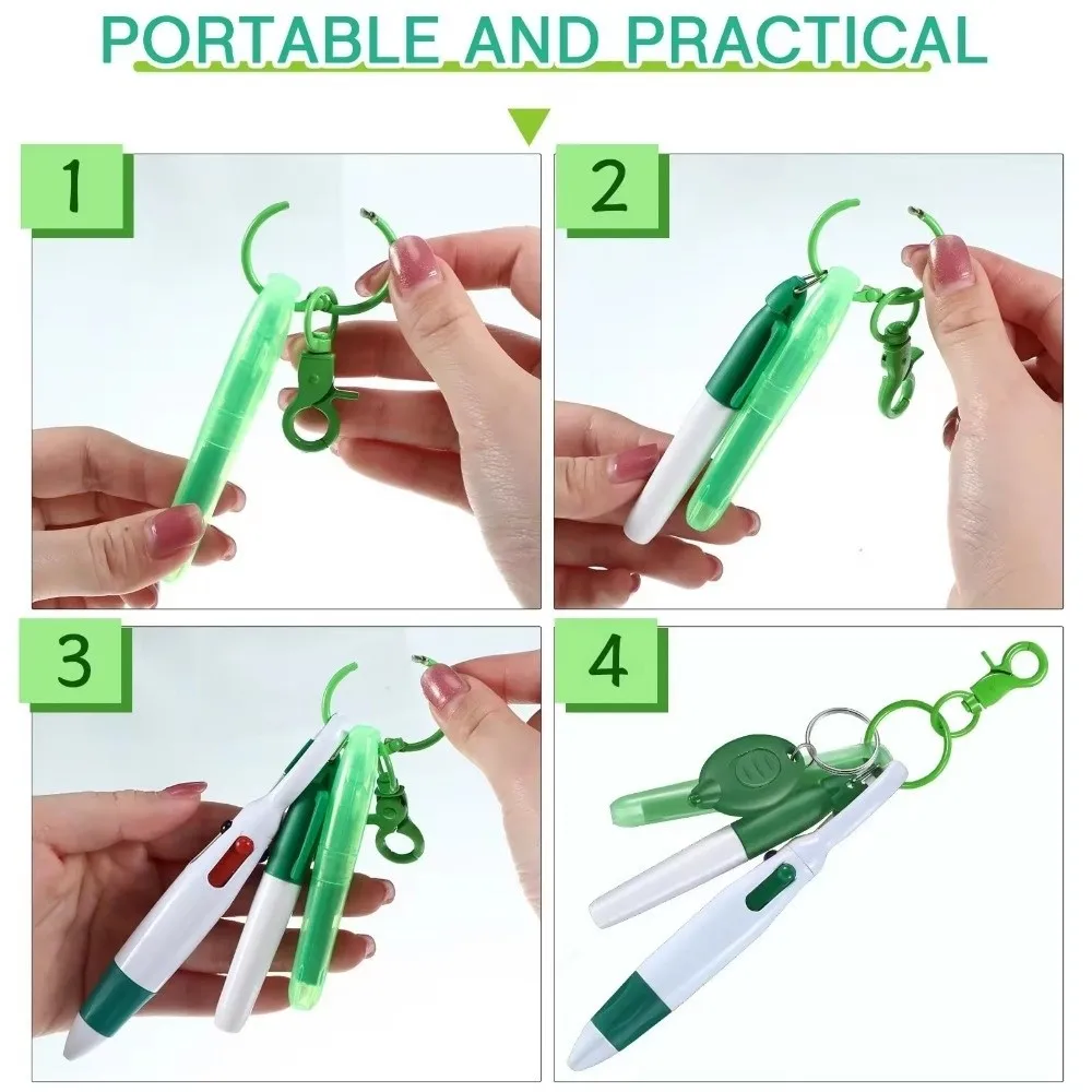 

Gift Retractable Nurse Pen Pack Portable Lanyard Keychain Nurse Badge Set Rotatable Durable Nurse Badge Clip