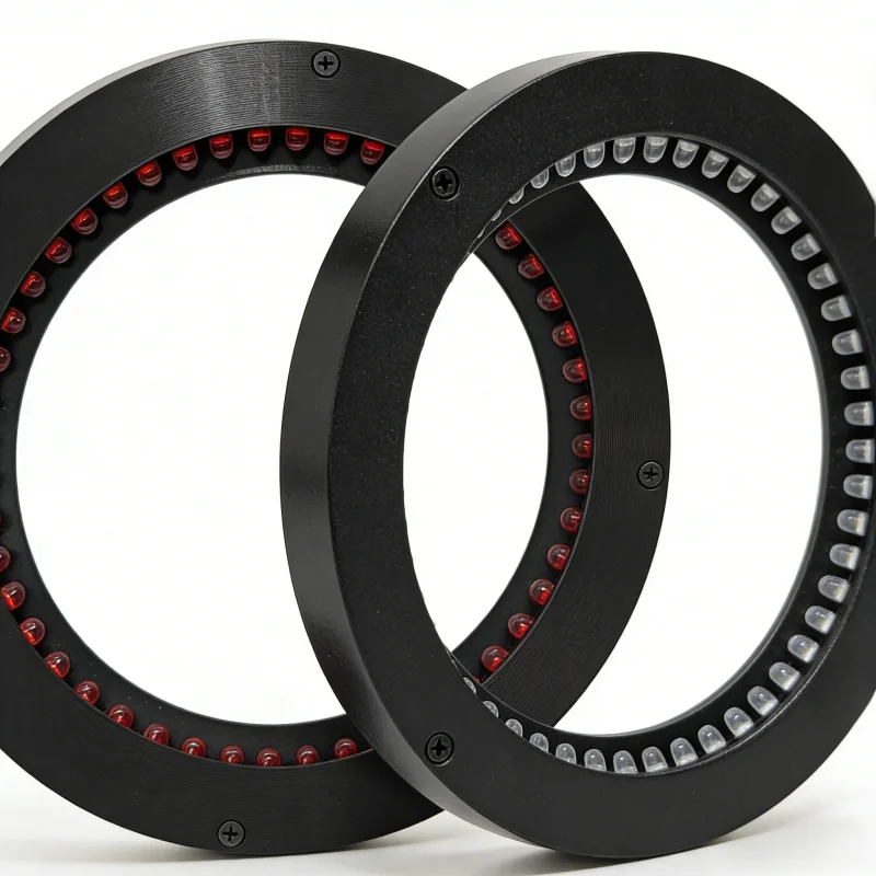 0 Degree Ring Light Source Low Angle Visual Light Source CCD Light Source with LED Controller for Visual And Photography Use