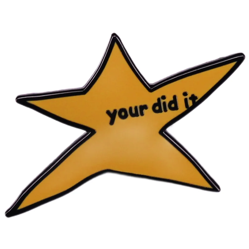 You Have Achieved Humorous Memes, Star Brooches, Badges, Accessories, and Decorations