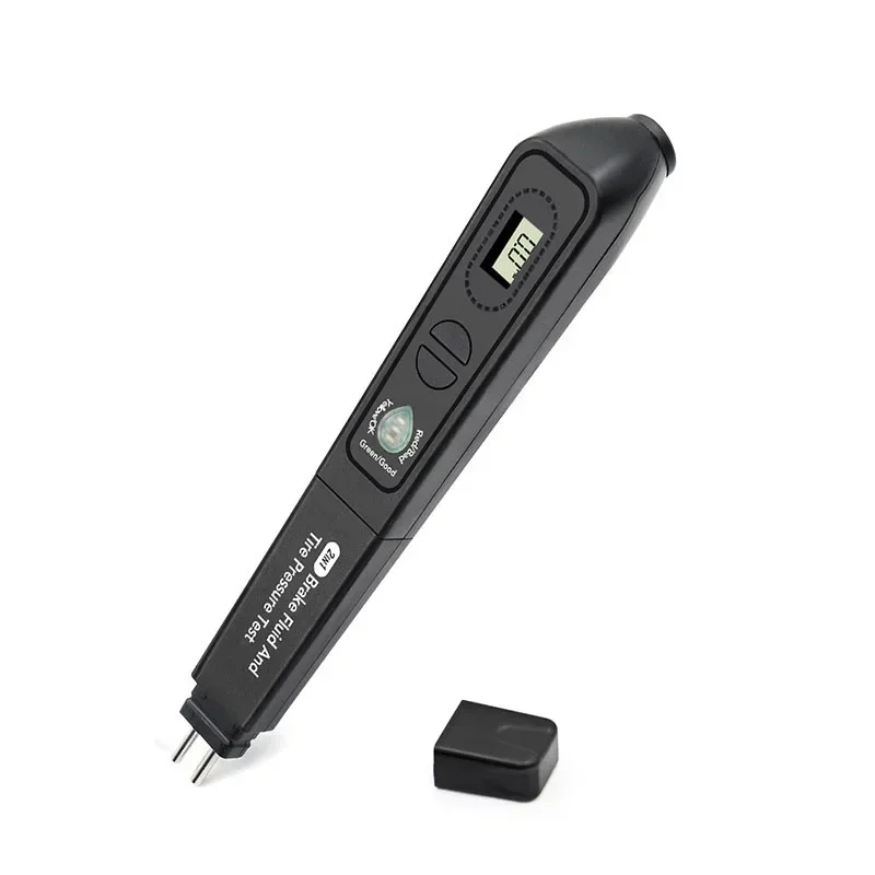 Newest Brake fluid oil TPMS tester pen 2 in 1 Car Liquid Testing For DOT3/DOT4 and Digital Tire Pressure Gauge With 5 LED light