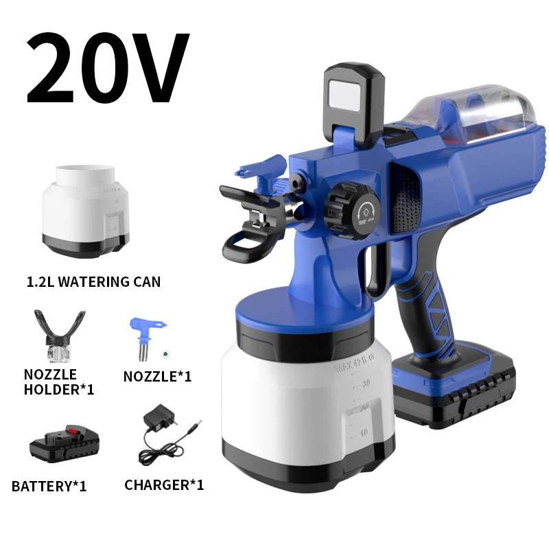 리튬 배터리 고전압 에어리스 스프레이 기계, 스프레이건 페인트 코팅 라텍스 페인트 스프레이 기계, 스프레이 병 스프레이건 