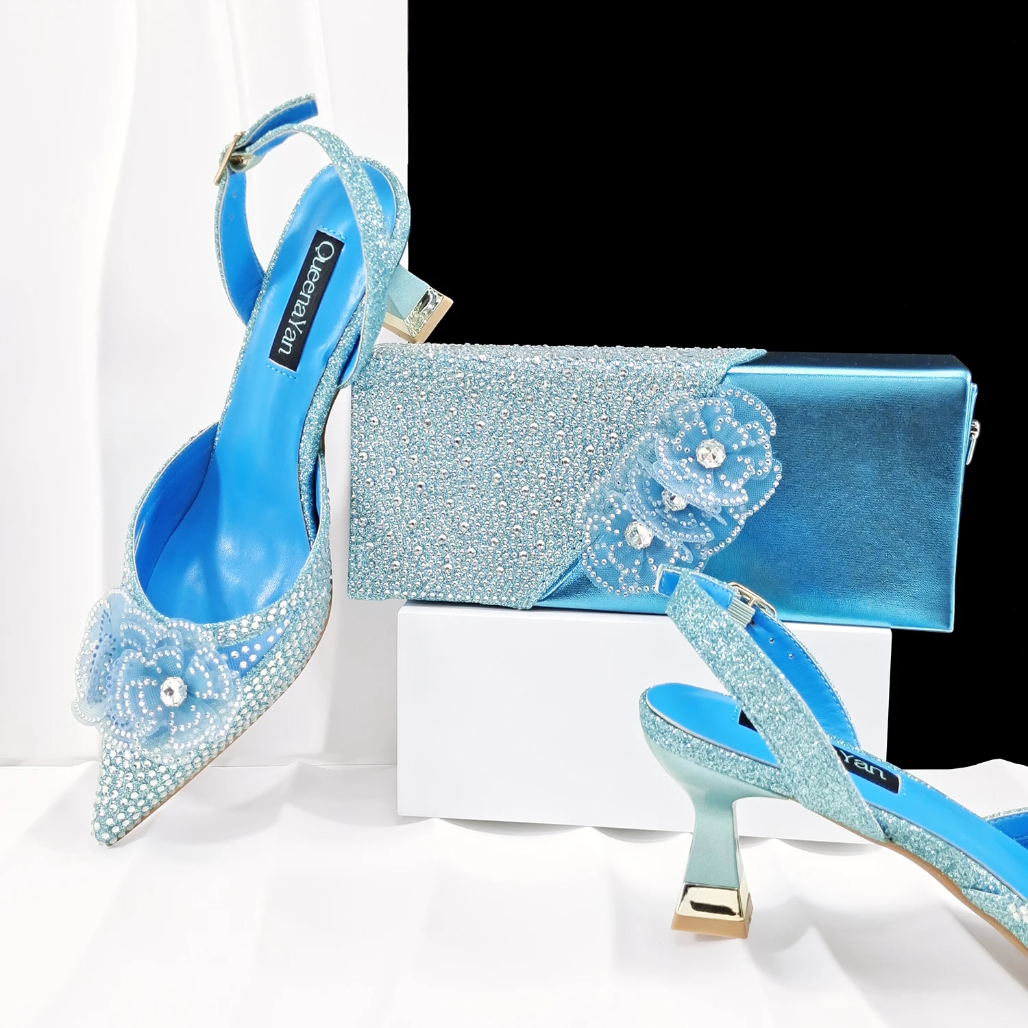 Doershow Lastest Italian Design Fashion Style Ladies Shoes with Matching Bag Set 2026 Nigerian Shoes and Bag Set!  HJ1-1