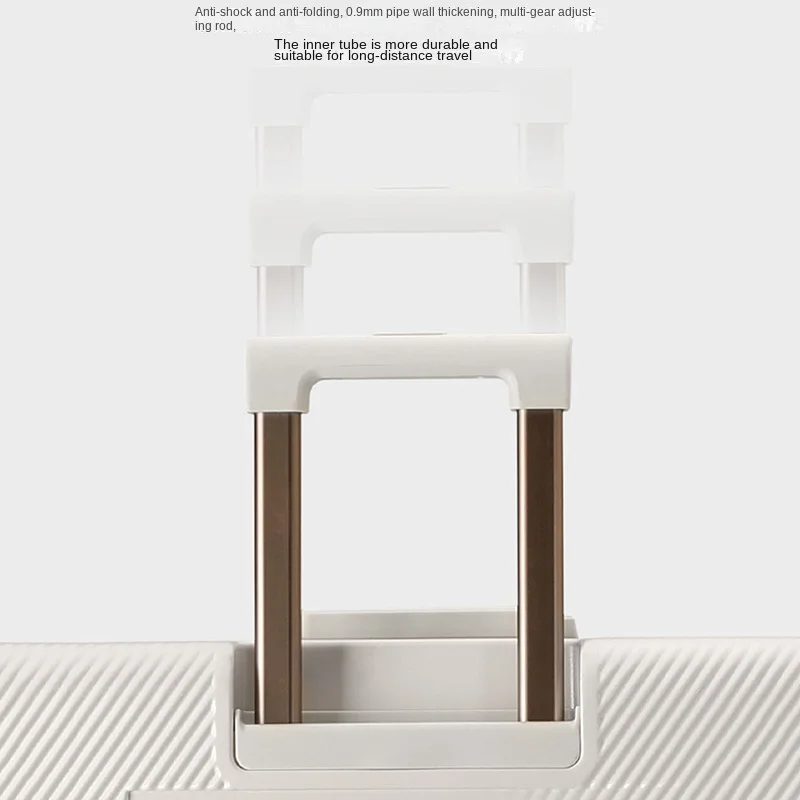 حقيبة سفر بعجلات بإطار من الألومنيوم بسعة كبيرة مقاس 20-28 بوصة حقيبة متينة بقفل مجمع للأمتعة للجنسين #5