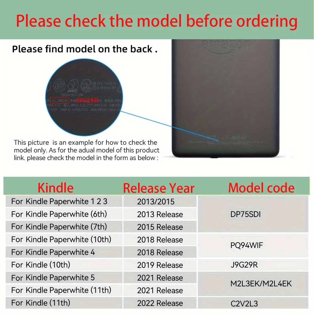Clear Case for Kindle Paperwhite 6 5 4 3 2 1 For Kindle 11th/10th Generation TPU Back Cover Ultra Slim TPU Soft Cover
