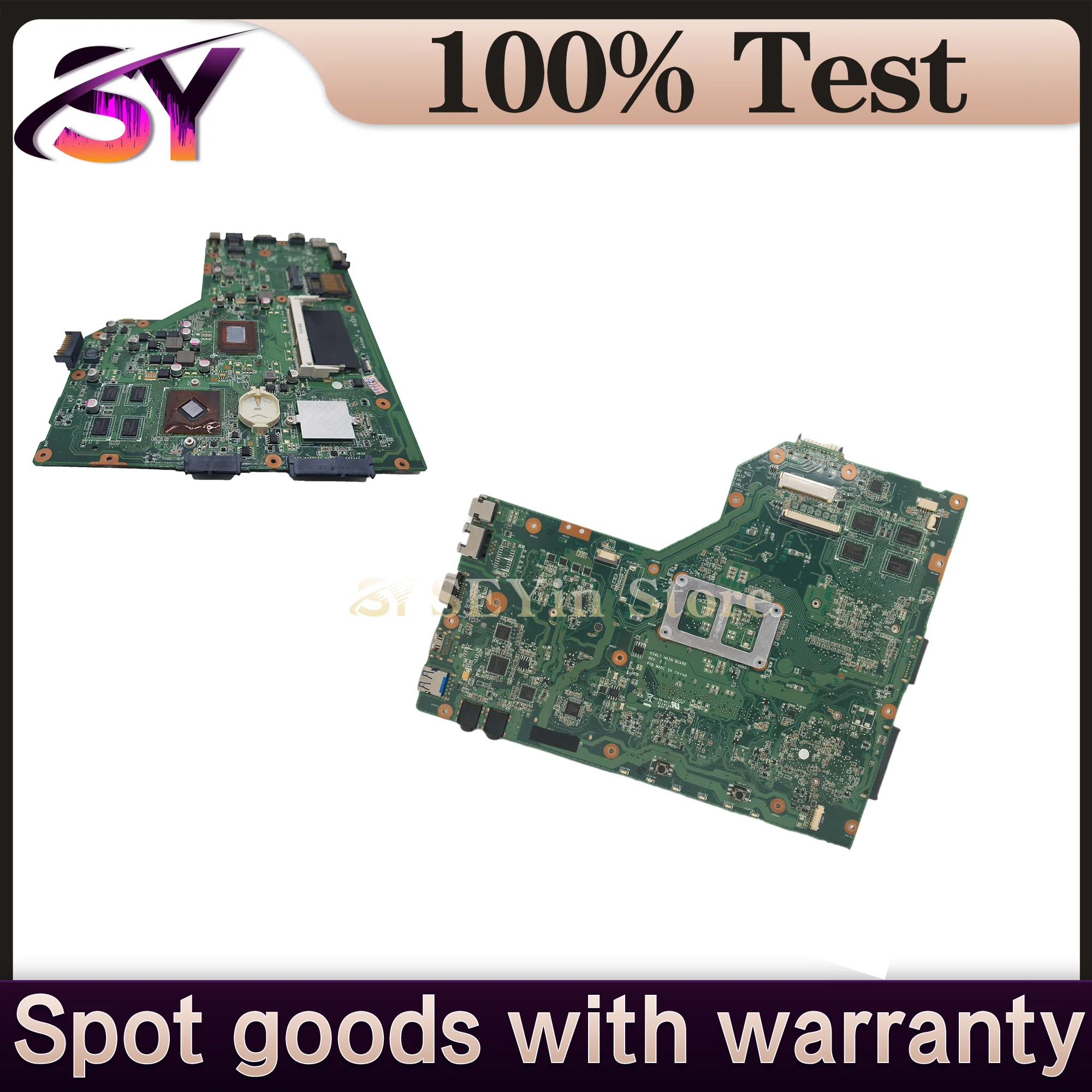Placa base K54HR para ordenador portátil ASUS K54HR X54HR X54HY K54LY, placa base I3-2350M compatible con i3 i5 PM, placa base para portátil 100% FUNCIONAL