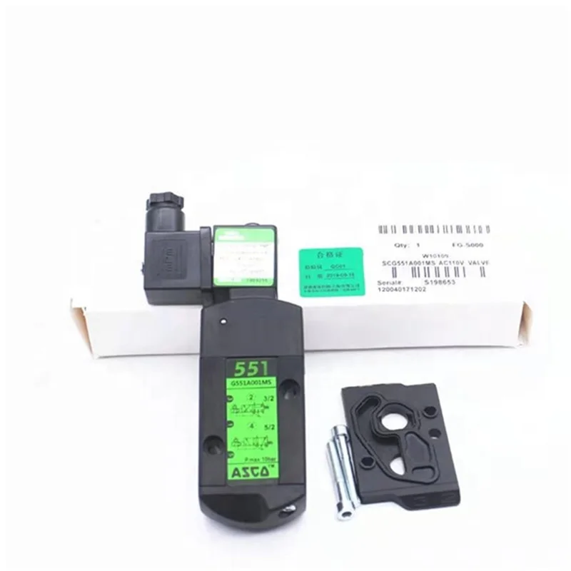 ASCO صمام الملف اللولبي SCG551A001MS SCG551A002MS DC24V/AC220V صمام الملف اللولبي الجديد والأصلي بسعر جيد
