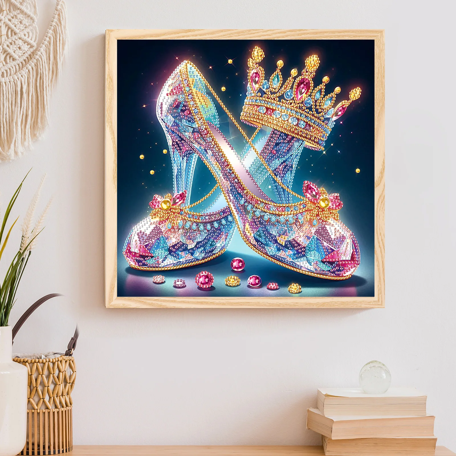 Special Shape Diamond Art Kits for Beginners and Adults,Crystal shoes Diamond Art Painting Kits for Home Wall Decoration Gifts view 5