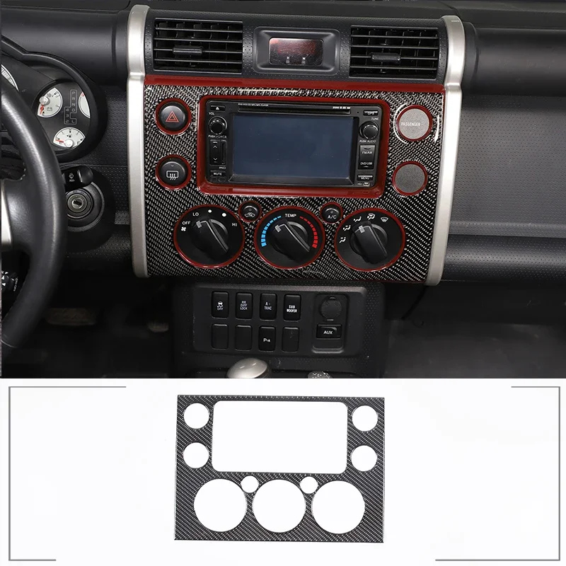 

For Toyota FJ cruiser soft carbon fiber car central control navigation screen frame decorative sticker interior accessories