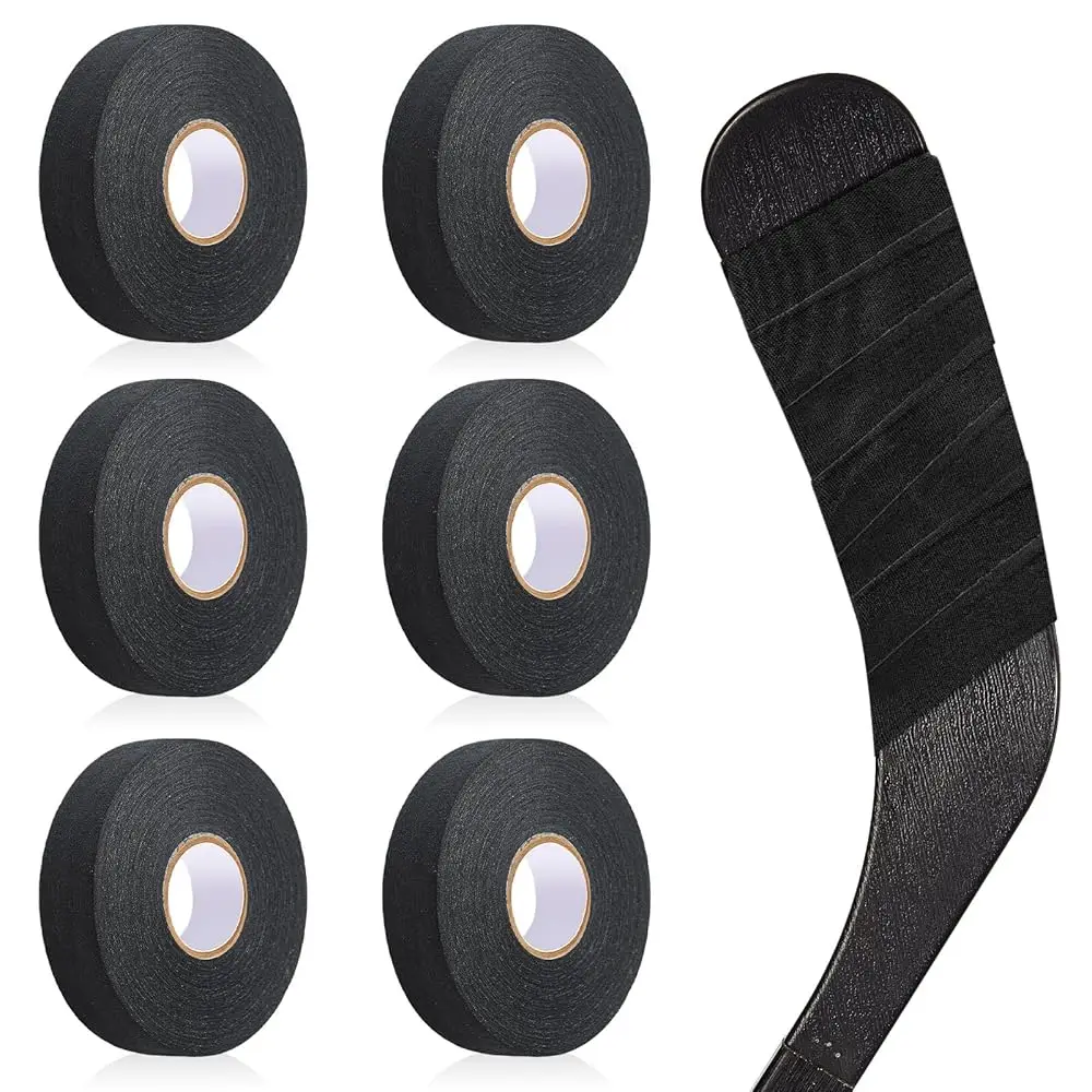 6 Rolls Hockey Tape USA Flag Camo Lacrosse Stick Tape Waterproof Non Slip Hockey Athletic Sports Stick Baseball, 1'' x 27 Ya