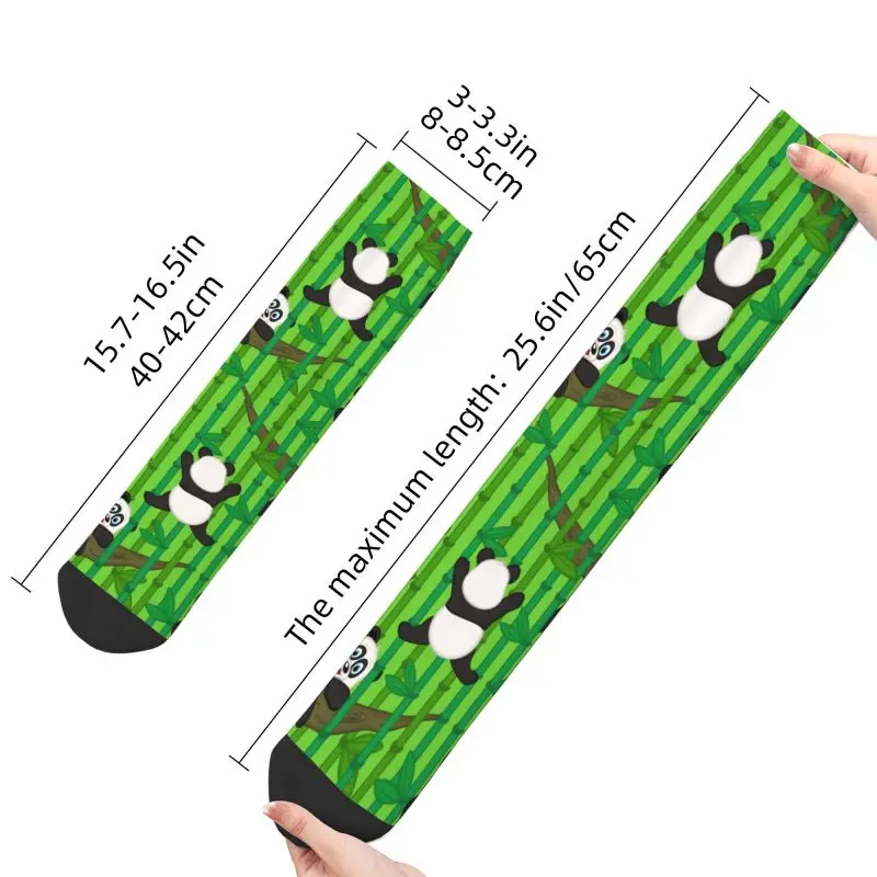 Süße Männer glücklich Panda Bären Kleid Socken Unisex warm bequem 3D-Druck Cartoon Tier Crew Socken