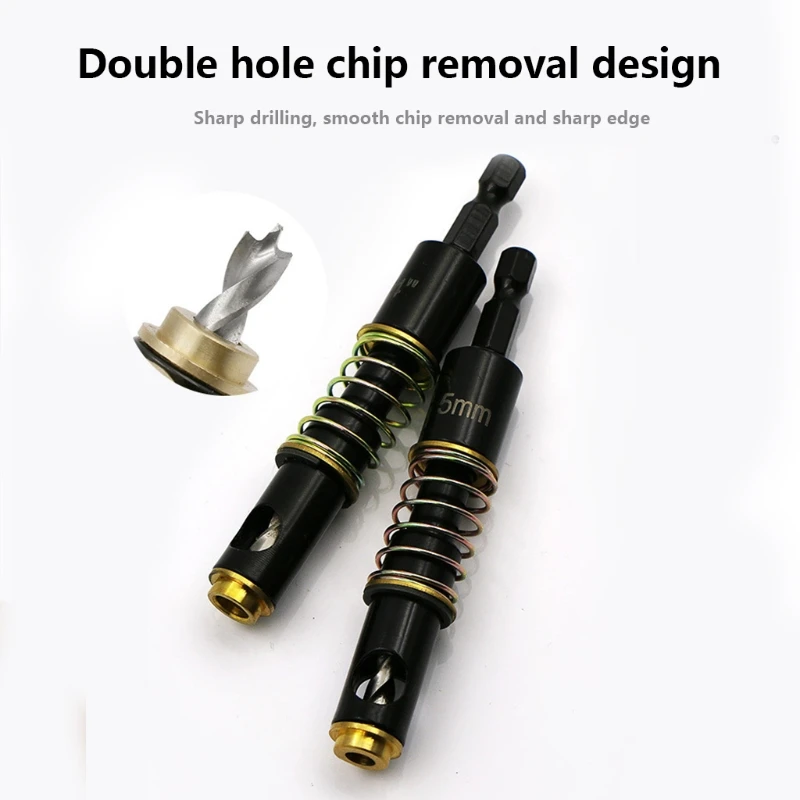 1/4-Inch Shank Center Drill Bit Door Window Cabinet Self Centering Hinge Tapper Hole Openning Puncher Bits