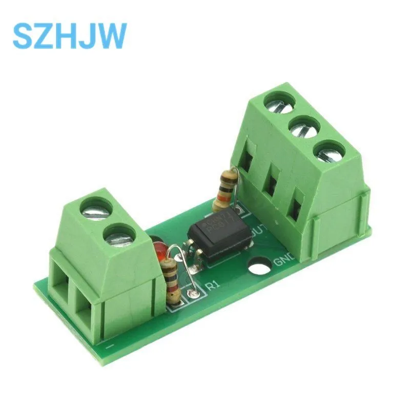 1 Channel Way Optocoupler Isolation Module PC817 EL817 3V-5V 12V 24V Photoelectric Isolator Rail Holder PLC Drive Motor Board