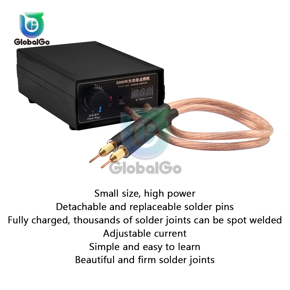 8000W High Power Spot Welder Portable Handheld Current Adjustable Welders for 18650 Battery Hand Tool