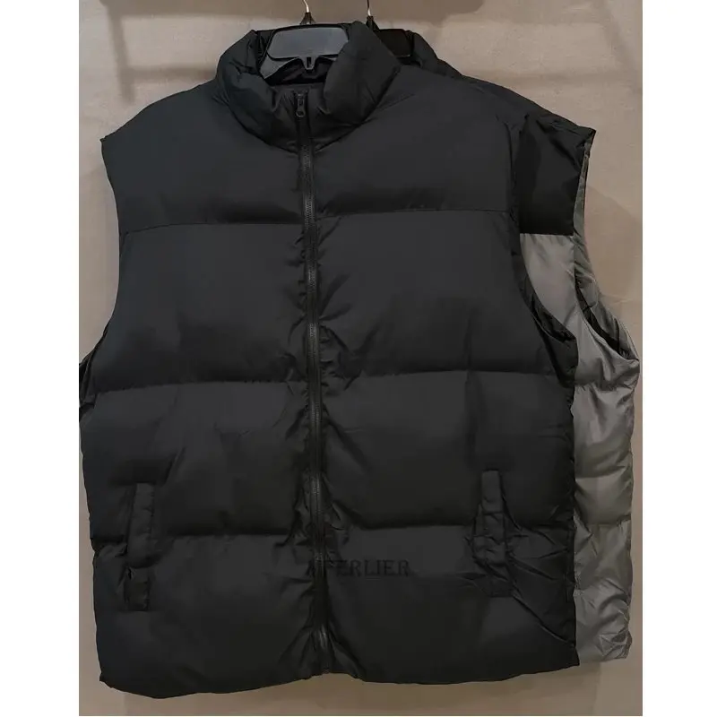 Winter Men Sleeveless Vests Jackets patchwork Plus Size 10XL 12XL 13XL 14XL Cotton-Padded Vests Coats Warm Waistcoats 16XL 250KG