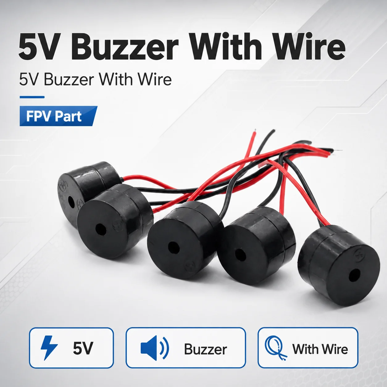 Drone Buzzer - 5V Buzzer With Wire For FPV