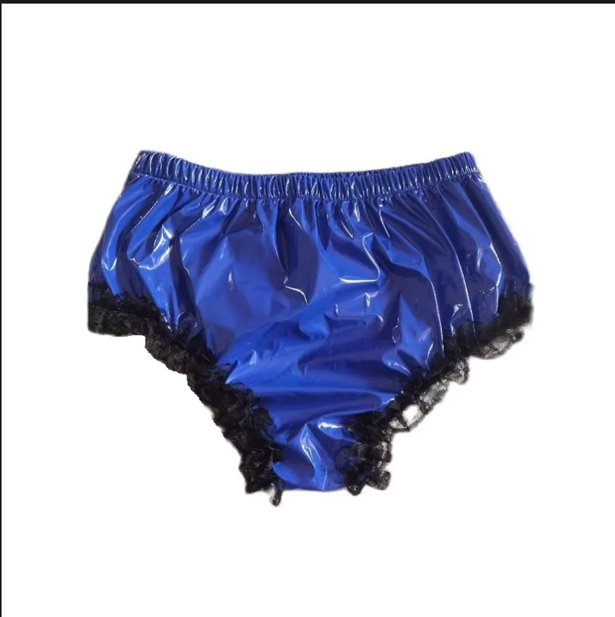Chastity Belt Panty Women's Wet Appearance PVC Satin Panty Artificial Leather Panty Sexy Crotch Panty Sexy Belt Lock - view 5