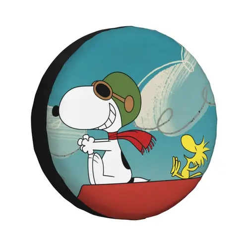 Cubierta de rueda de repuesto Snoopy personalizada para Suzuki Mitsubish 4x4 SUV Protector de neumáticos 14 ""15"" 16 ""17"" pulgadas