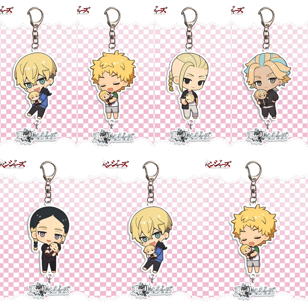 

6CM Charm Anime Tokyo Revengers Acrylic Keychain Model Cosplay Characters Ornament Accessories Goods Collection Gifts