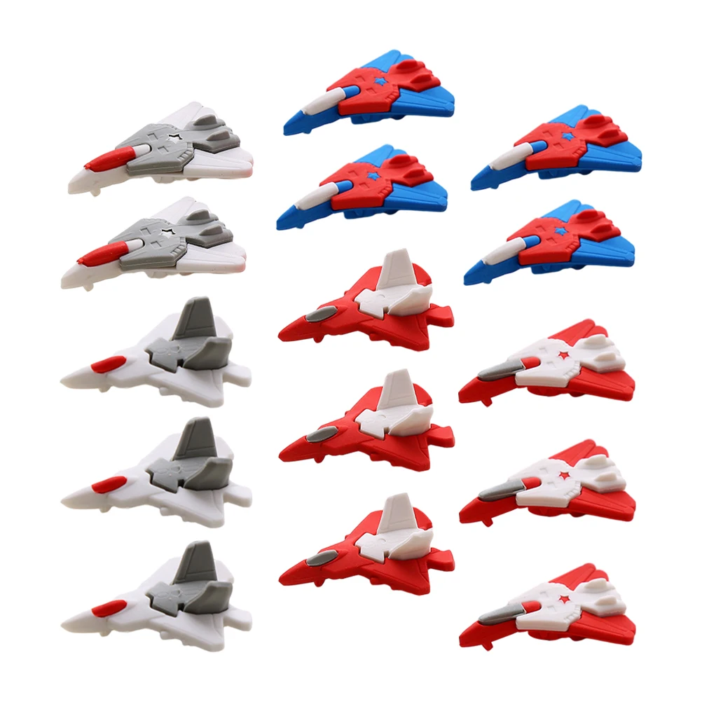 

48 Pcs Tiny Erasers for Kids Bulk Cartoon Airplane Cute Mini Classroom Little Small Pupils