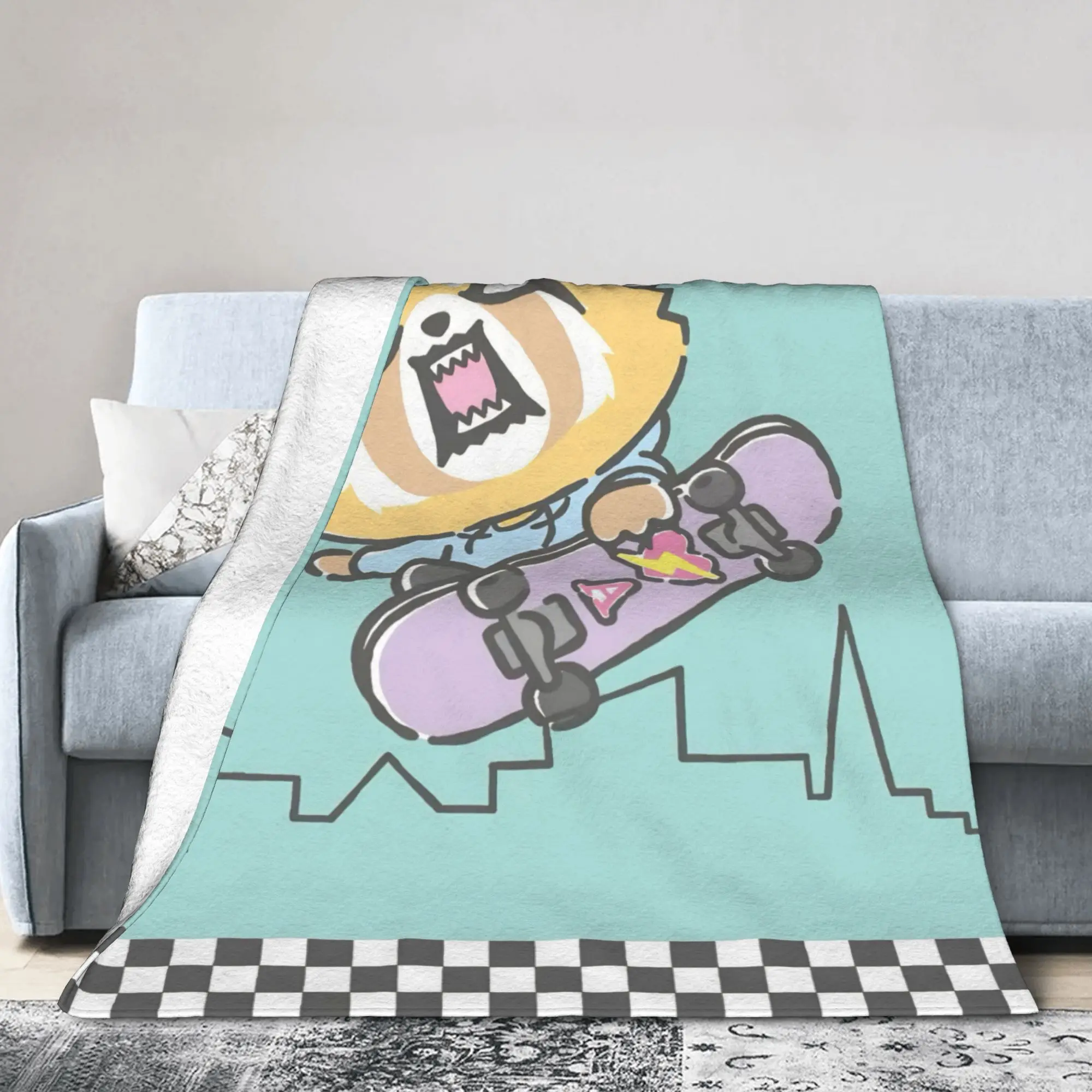 Aggretsuko Rage Blankets Fleece Summer Air Conditioning Retsuko Anime Breathable Warm Throw Blanket for Sofa Outdoor Rug Piece