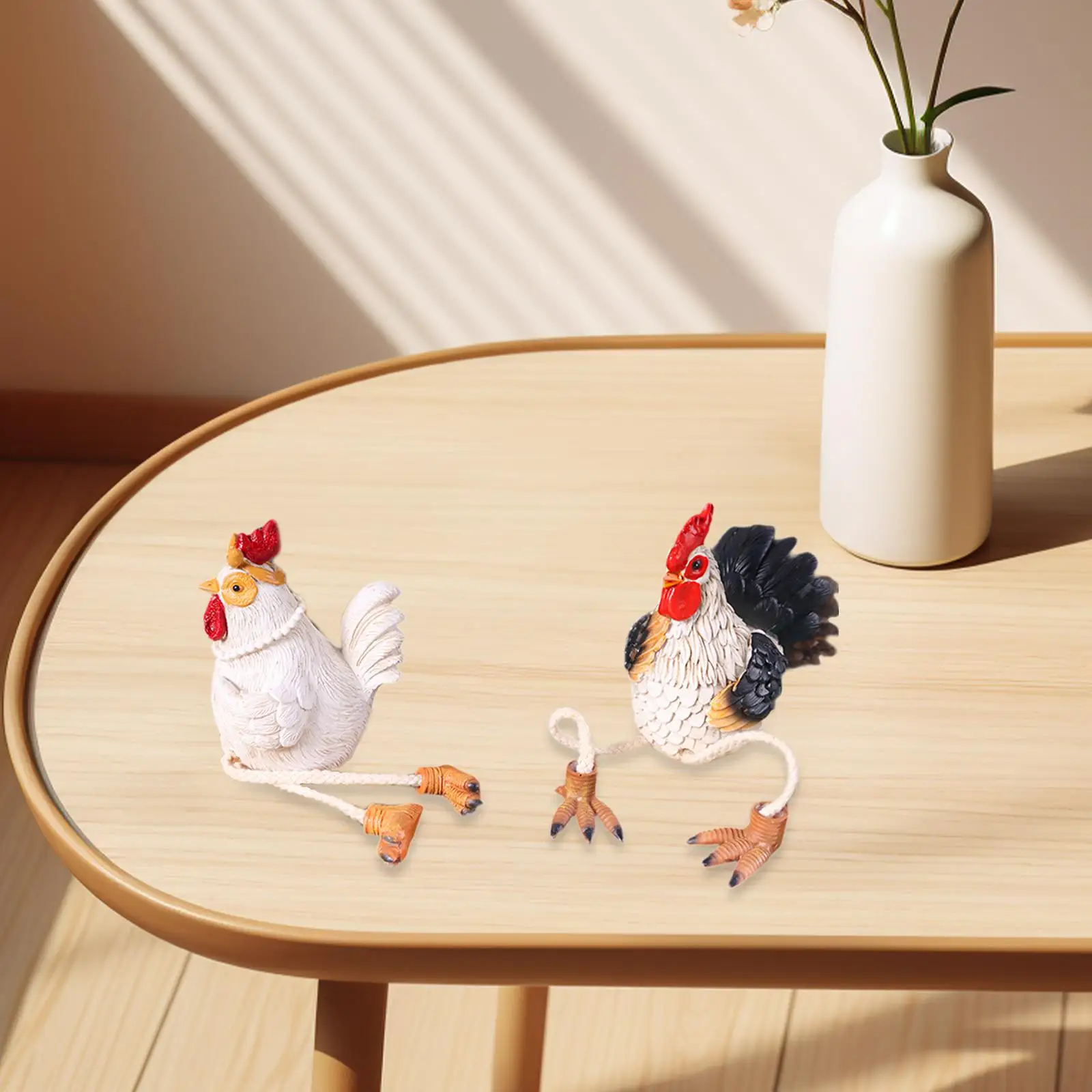 

2-х предметные пасхальные статуи курицы, идея для рукоделия, подарок, уникальное украшение курицы для газона