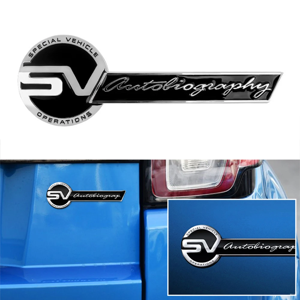 1 قطعة/الوحدة الخلفية "SV السيرة الذاتية" رسالة الرياضة شعار شارة ملصق لاند روفر #1