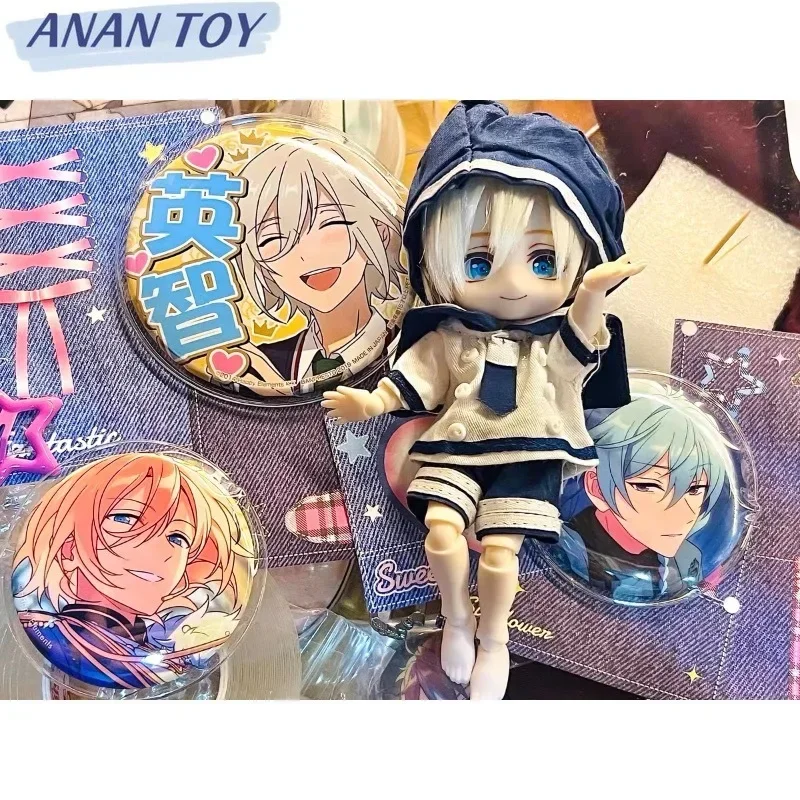 

ES Ob11 Tenshouin Eichi Face Ensemble Stars Open Eyes with Eyeballs Handmade Faceplate Doll Accessories Free Shipping Items