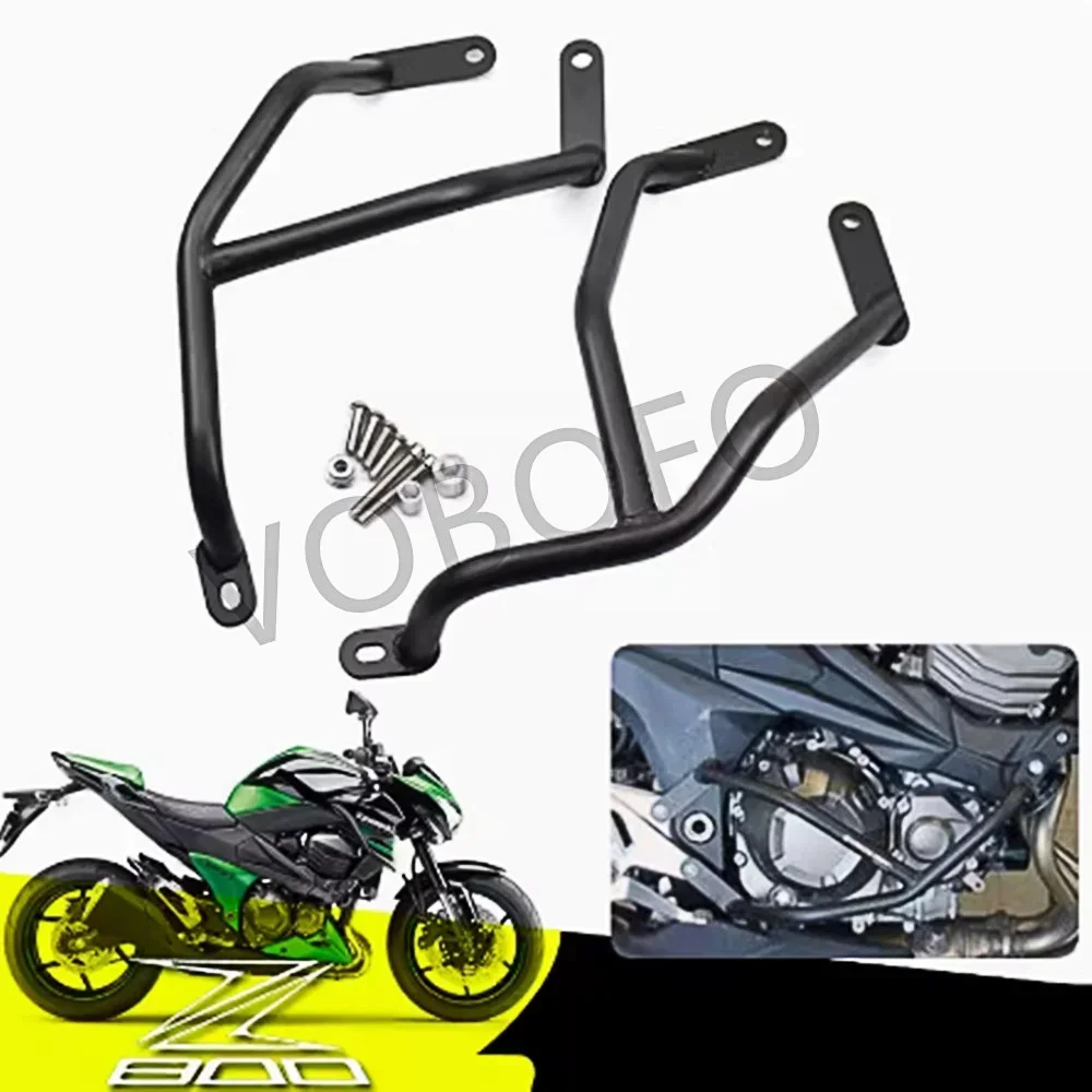 For KAWASAKI Z800 Crash Bar Anti-Fall Bumper Engine Anti-Collision Guard Side Cover Protection Frame Modified
