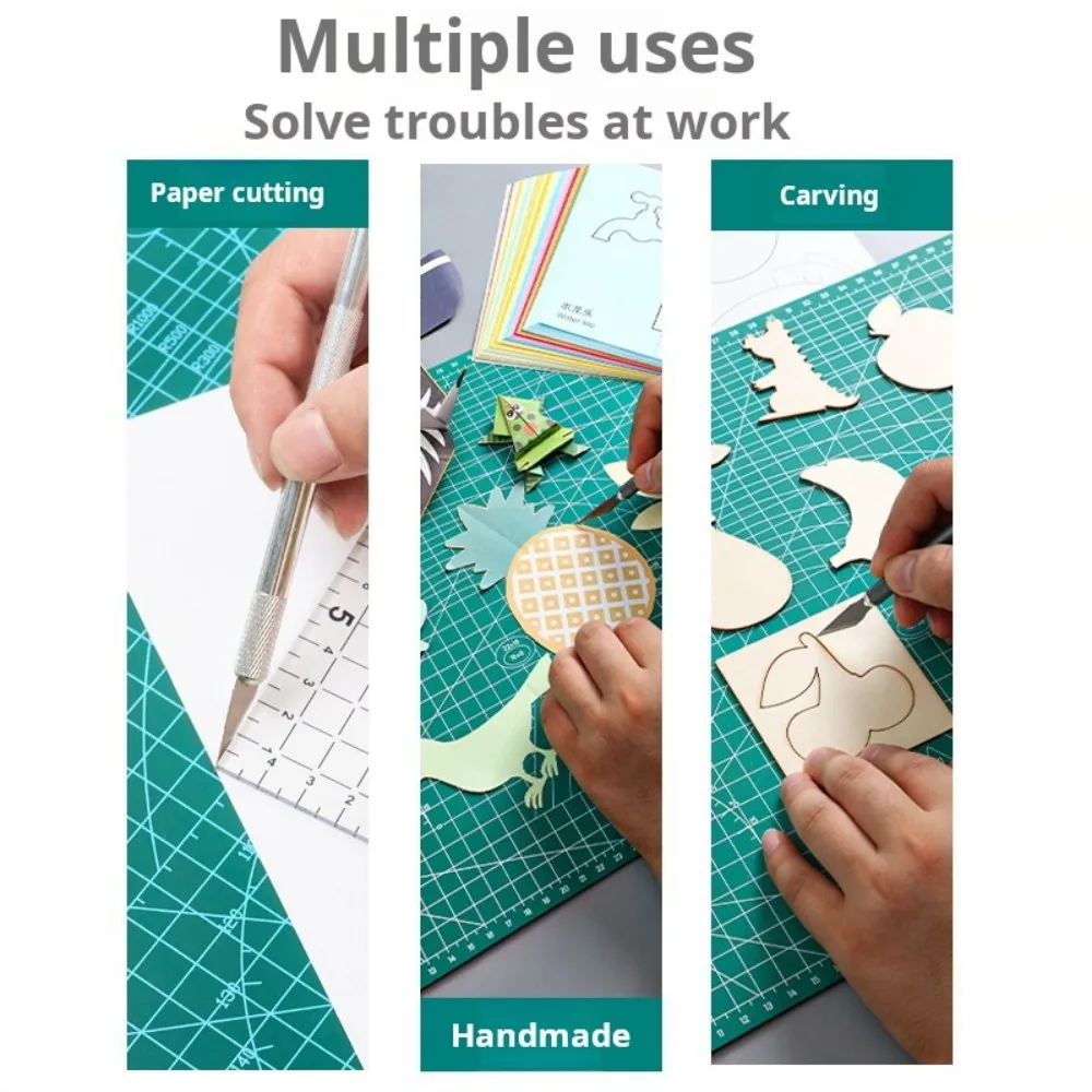 3mm Self-Healing A4 Cutting Mat Dual-Sided Non-Slip with CM Scales, HD PVC Eco-Friendly Board for DIY Craft & Model Making
