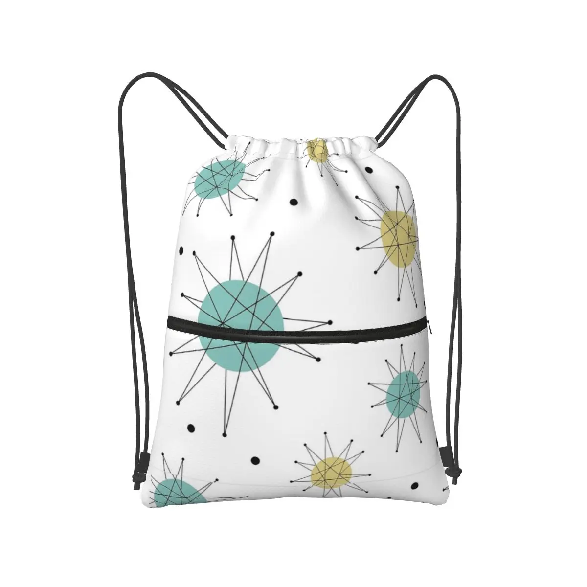 

Рюкзаки «Фрэнсисский звезд» середины века с атомным возрастом, карманные спортивные сумки на шнурке, сумки для книг для мужчин и женщин, студентов