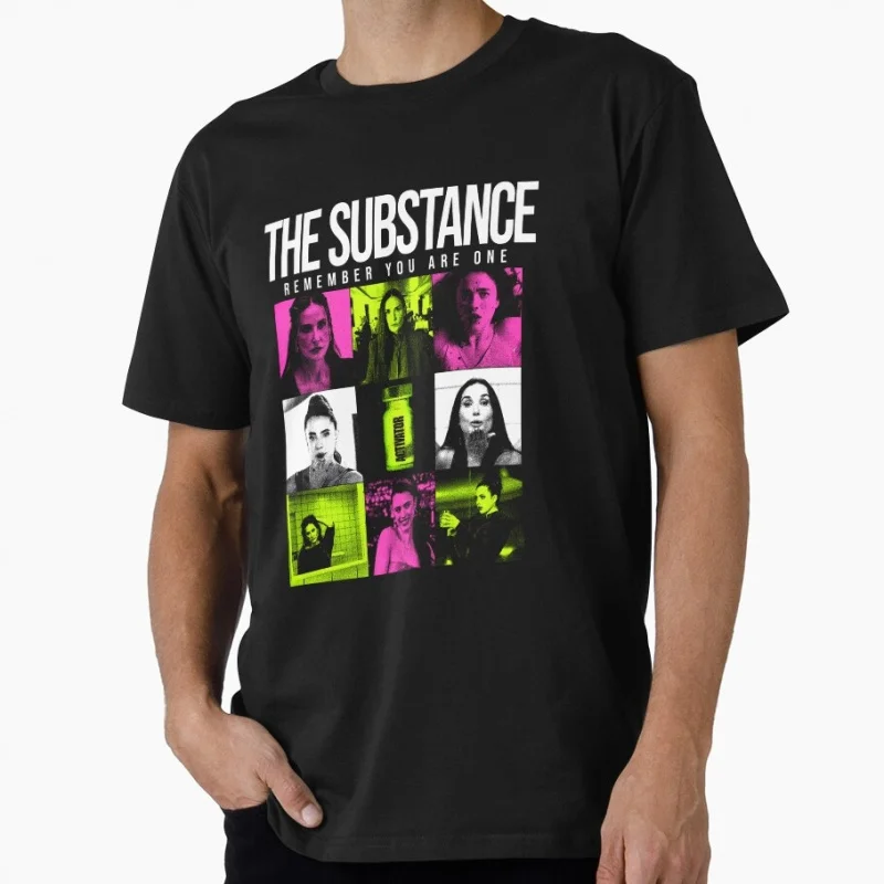 

Remember You The Substance 2024 Horror movie Gift t shirt Men's 100% cotton print O-Neck Short Sleeve Graphic clothes All size T