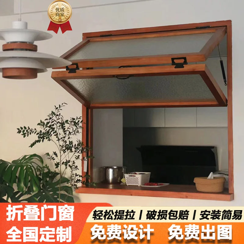

Custom Folding Window Aluminum Alloy Thickened Aluminum Material Tempered Glass Integrated Sliding Window with Ventilation and A