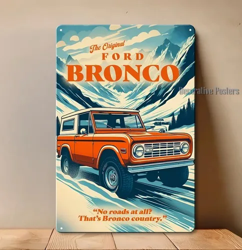 Y1,Bronco Truck  Metal Poster - Car Collectable Sign Size: (20x30cm)