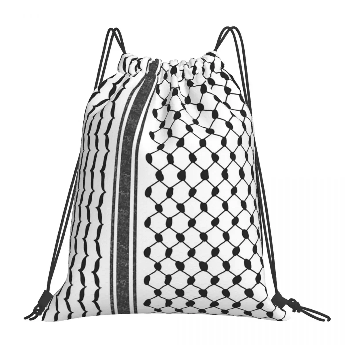 

Hattah (Keffiyeh) Backpacks Casual Portable Drawstring Bags Drawstring Bundle Pocket Sports Bag BookBag For Travel School