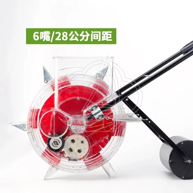 Portable Rolling Wheel Garden Planter Suitable For Peanut Corn Soybean Cotton Sowing