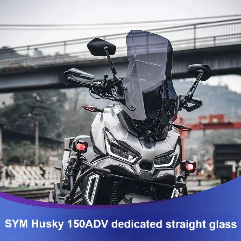 

For SYM Husky 150ADV ADV150 150adv pedal modification windshield elevation and thickening straight windshield and rain shield