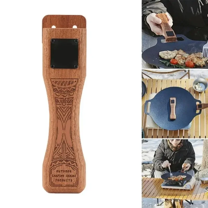 Las parrillas aire libre ergonómicas manejan las altas temperaturas resistentes sartenes no litigantes adecuados