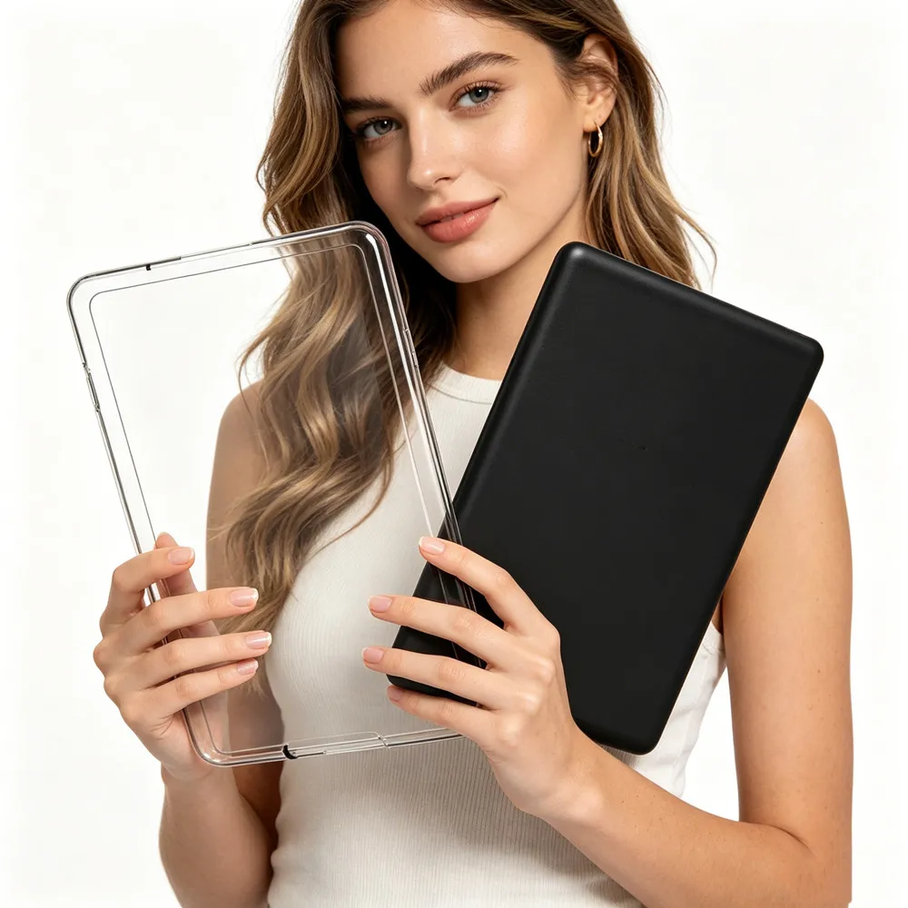Funda Transparente de Acrílico para el Nuevo Kindle Basic 11.ª Generación 2024 RS23CV, Funda para Kindle 2022 11.ª Generación 6'' C2V2L3, Cubierta Trasera Transparente con Marco Suave