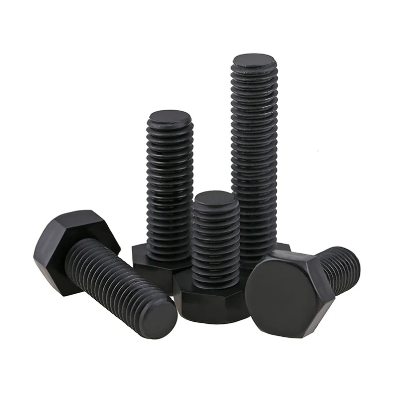 5-50PCS Nylon Black Hexagonal External Hexagonal Screw M3 M4 M5 M6 M8 M10 M12 Plastic Insulated Hexagonal Bolt Length: 6-70mm