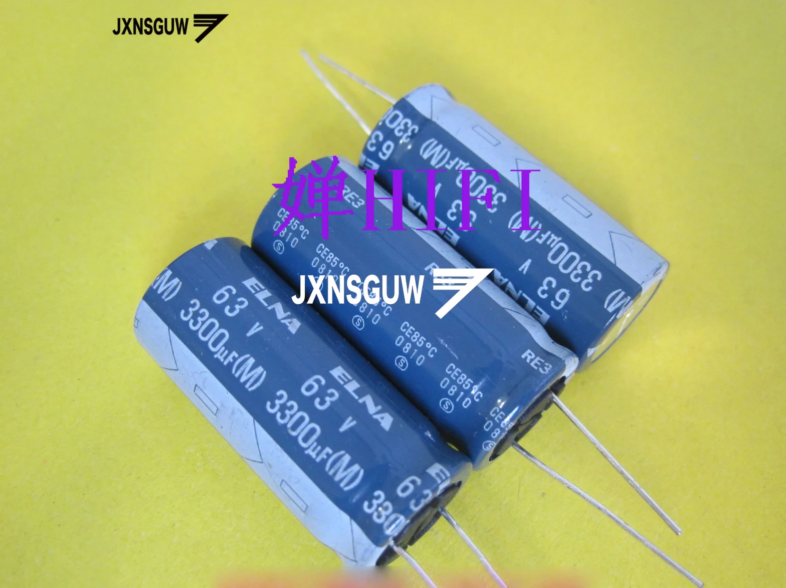 

4PCS ELNA RE3 63V3300UF 18X40MM Dark audio Aluminum electrolytic capacitors 3300uF/63V 85 degrees 3300UF 63V