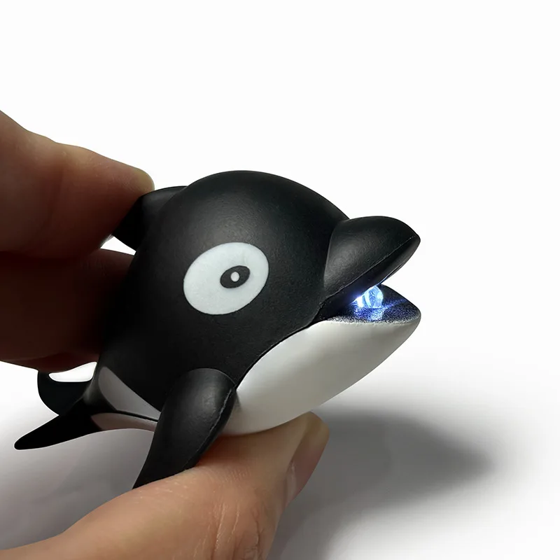 Llavero de orca, llavero de ballena, Animal esponjoso relleno, muñeco de ballena, decoración colgante de ballena Ins