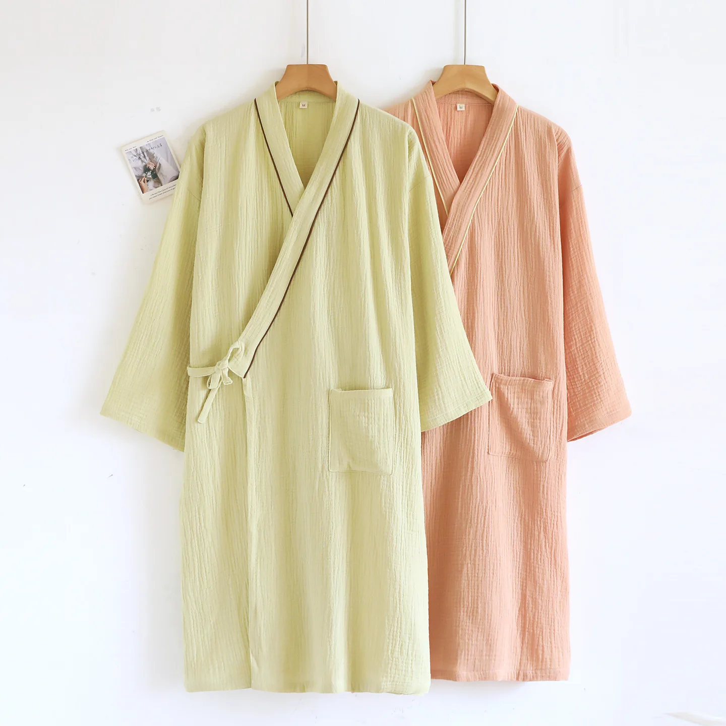 

Женский халат, пижама, традиционный древний стиль, халат, длинная ночная рубашка, удобная одежда для сна, одежда на пару, D0086