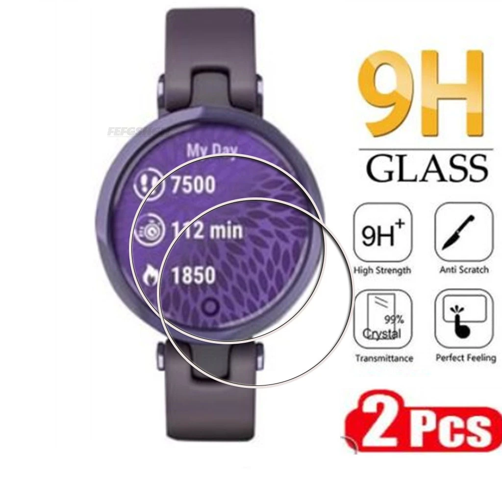 2PCS 9H HD Tempered Glass Screen Protector For Garmin Lily 2 Smart Watch Display SmartWatch Cover Film