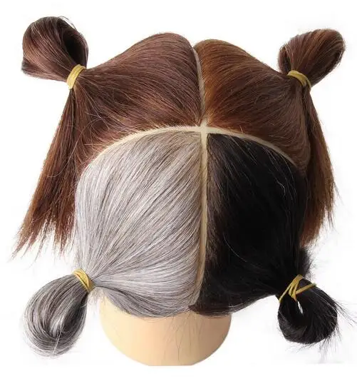 10 “Inch 100% Echte Menselijke Haarmake-Up Kapper Training Mannequin Hoofd Salon Kapsels Hoofd Model Dummy Pop Pop Hoofd