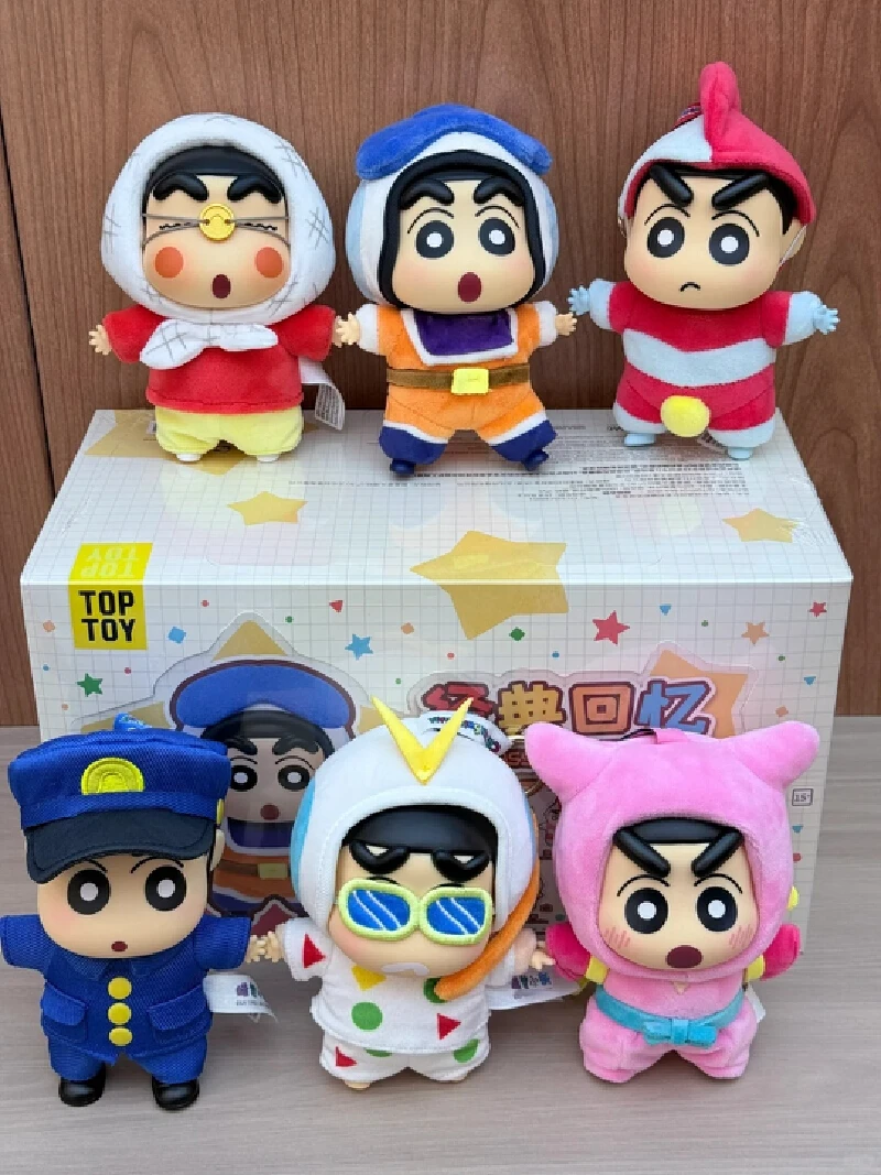 ตุ๊กตาไวนิลชินจัง ซีรีส์ความทรงจำคลาสสิก แบบกล่องสุ่ม รูปแบบนินจา อนิเมะ ของขวัญเซอร์ไพรส์