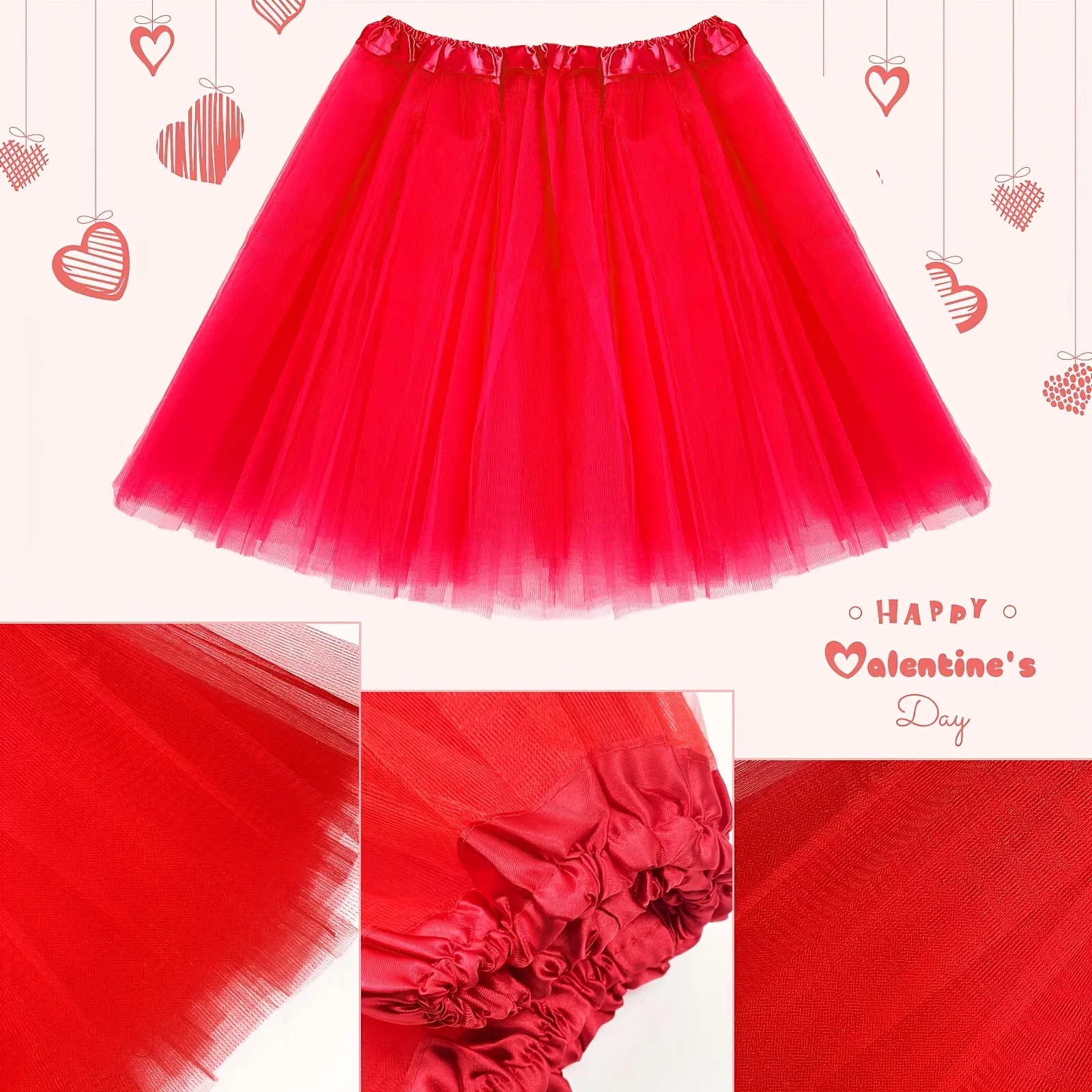 مجموعة أزياء السيدات في الثمانينات، بلاستيك، غير كهربائي، توتو، عصابة رأس، قلادة، قلادة من الخرز، إكسسوار الحفلات مع ديكور حفلات السيدات