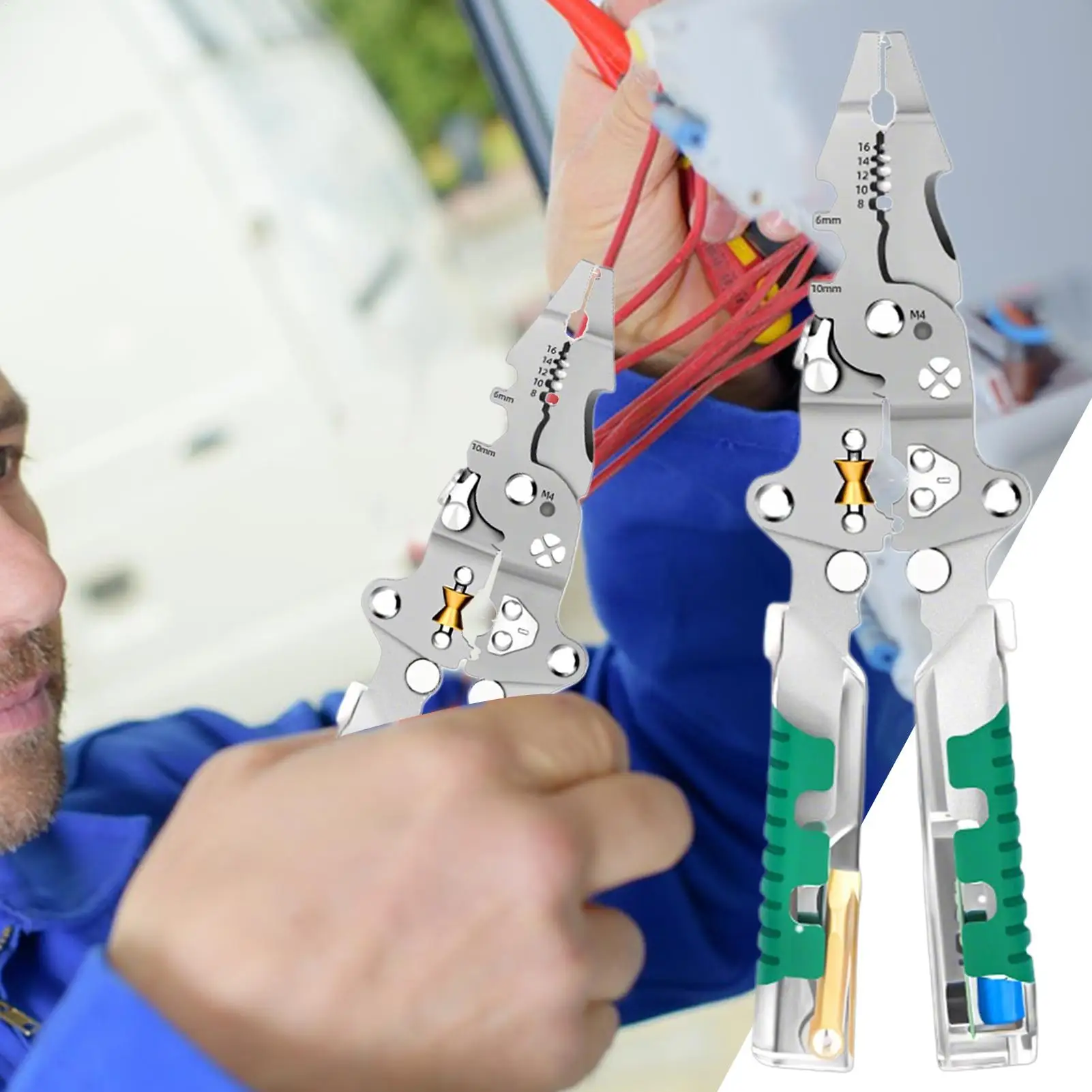 Spellafili Spellafili per cavi Tester di tensione professionale pieghevole multifunzionale per la riparazione di crimpatura di precisione