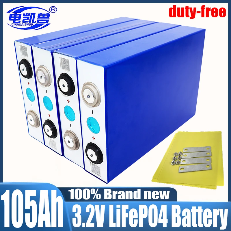 

3,2 v 105ah 1-32pcs lifepo4 Batterie Lithium eisen phosphat Batterie DIY RV Boot Home Energy Storag Zelle cn Lager schnelle Lief